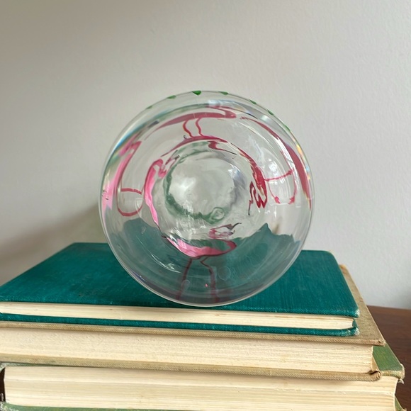 Pier 1 Fannie Flamingo Hand Painted Carafe- great condition - Picture 5 of 10